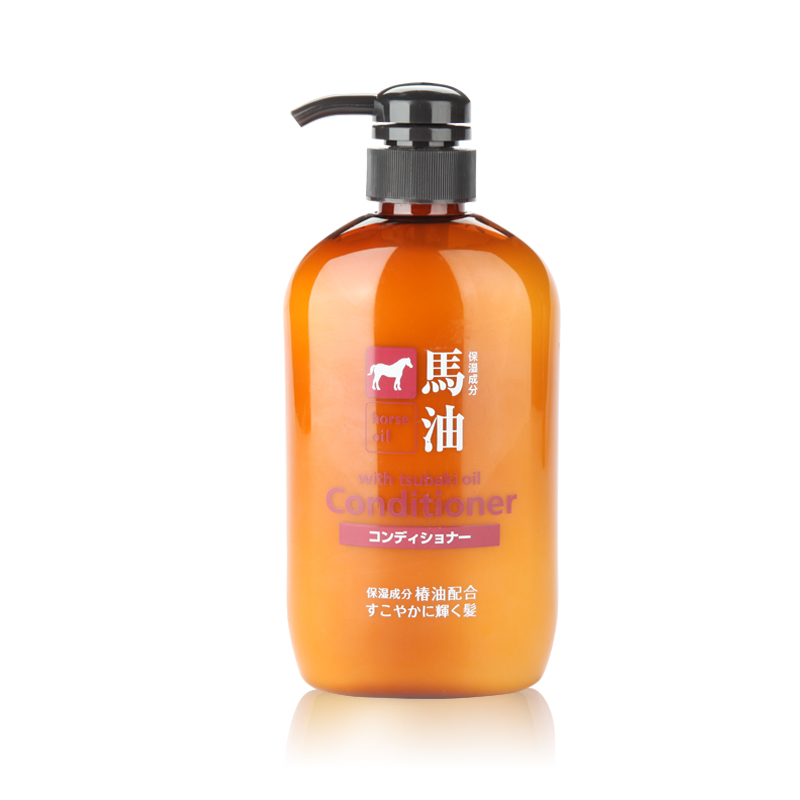 日本咖思美熊野油脂马油护发素600ml