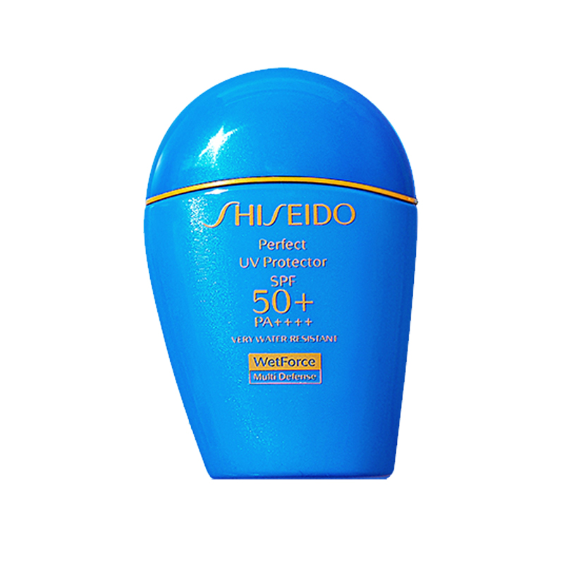 资生堂新艳阳夏臻效水动力防晒乳液（蓝胖子） 清爽隔离高倍防晒防水防汗