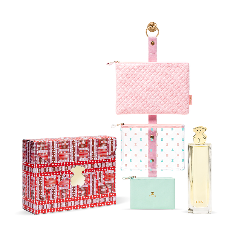 桃丝熊经典女士香水欢乐套装 90ml+化妆包三件套