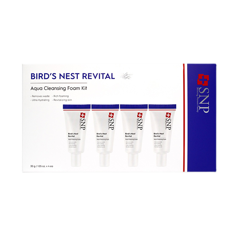 SNP爱神菲海洋燕窝补水洁面乳套装