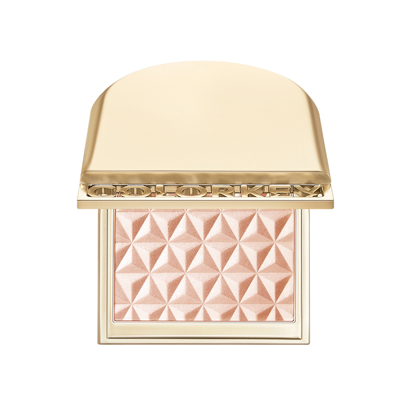 珂拉琪白茶高光粉饼：细腻珠光提亮不显毛孔