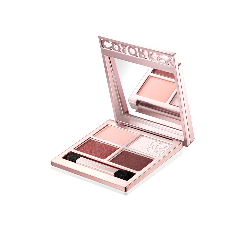 珂拉琪白茶铂粹鎏光四色眼影03琉璃紫钻：日系高级细闪