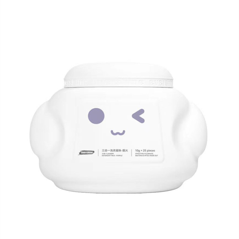 萌神大白洗衣凝珠烟火紫 - 除菌除螨高效洁净
