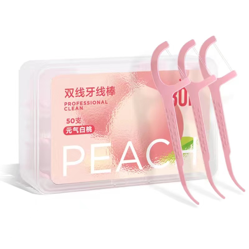 BOP波普专研双效牙线（常规款元气白桃）