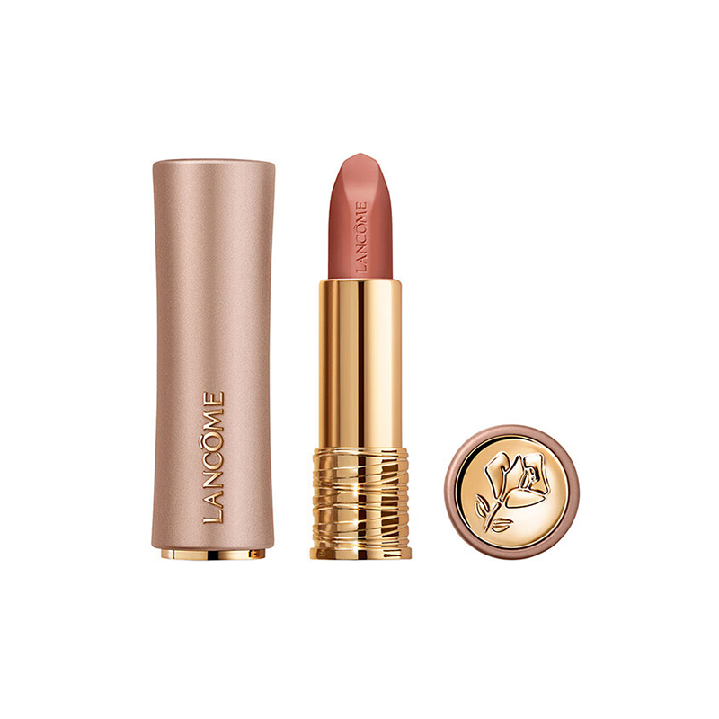 兰蔻菁纯柔雾哑光唇膏111#粉金管