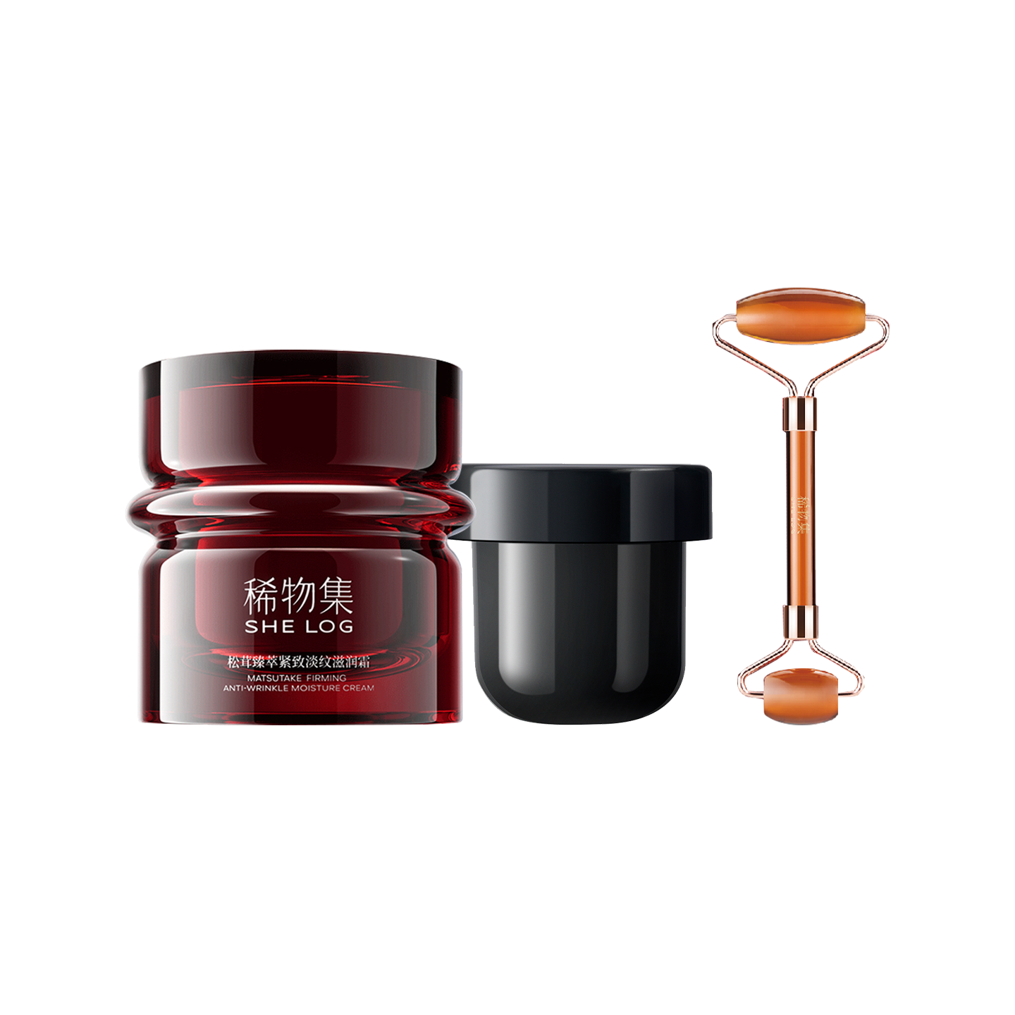 稀物集小墨芯紧致舒纹滋润淡纹霜礼盒