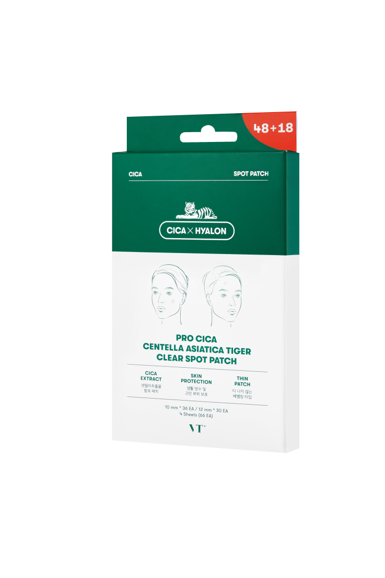 韩国薇缔VT积雪草老虎净痘痘贴第三代66枚