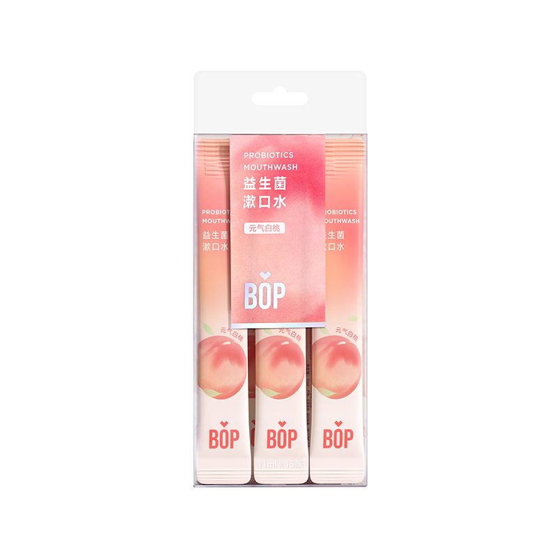 BOP波普专研益生菌漱口水 元气白桃 11ml*15条