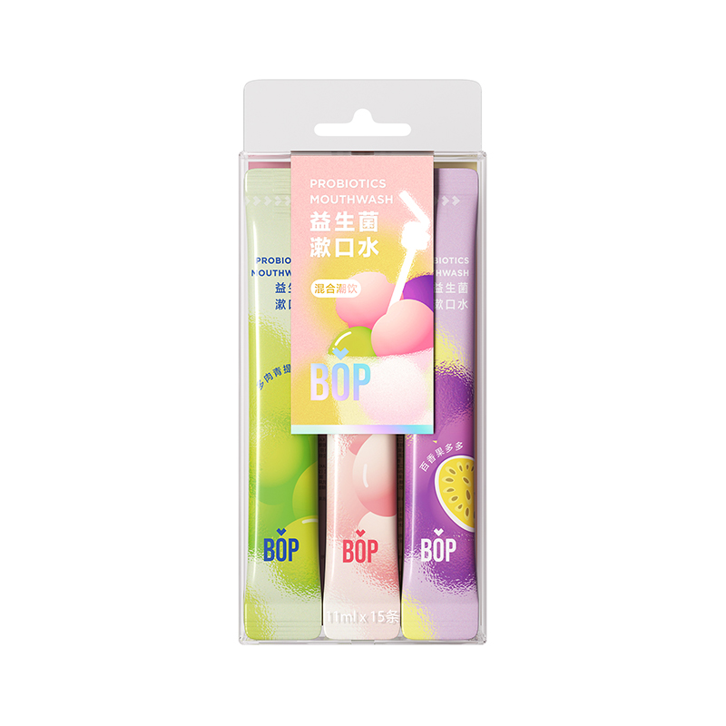 【小额批发】BOP波普专研益生菌漱口水11ml*15条