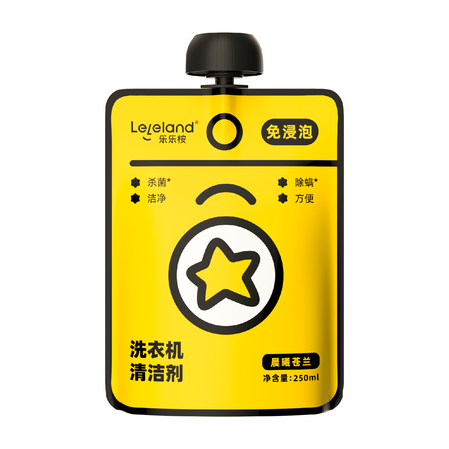 中国乐乐桉洗衣机清洁剂6瓶装