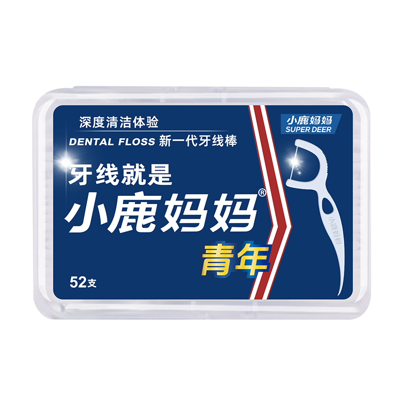【小额批发】中国小鹿妈妈贵虎5牙线棒52支-10盒