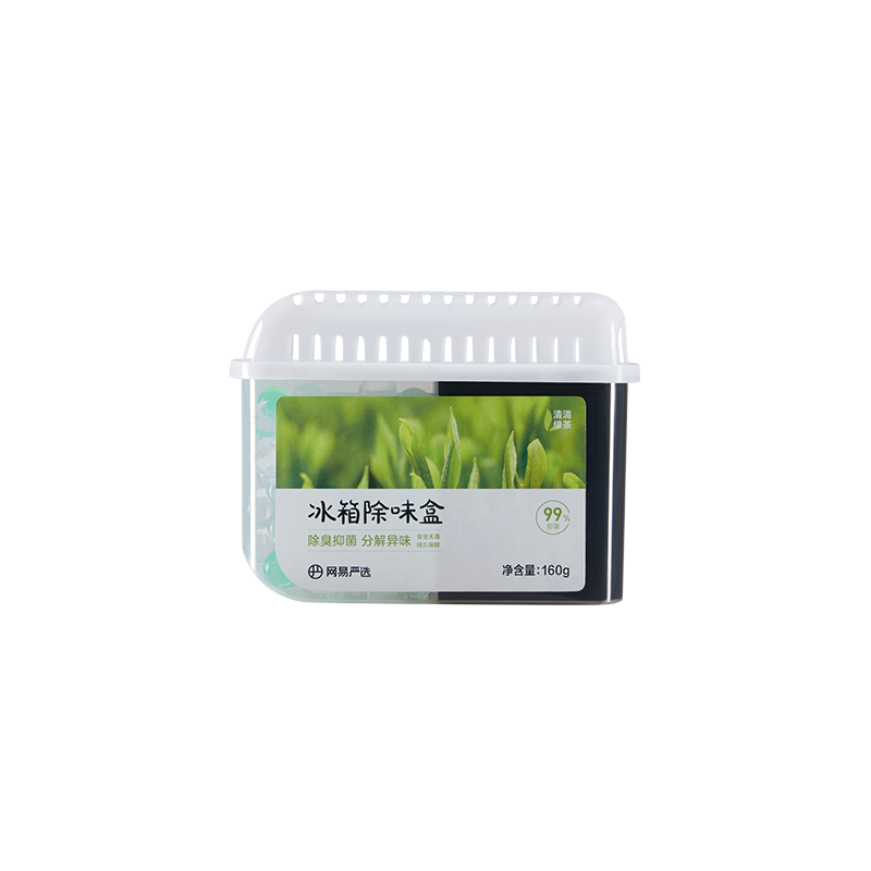 中国网易严选冰箱除味盒160g清新绿茶味8盒装
