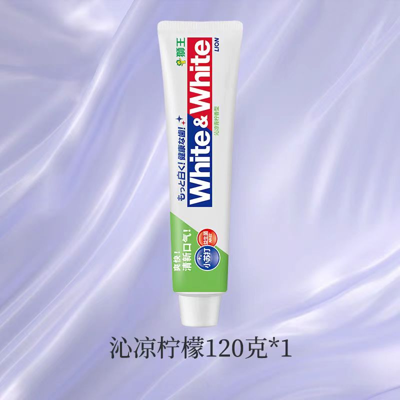 日本狮王小苏打美白牙膏20支装